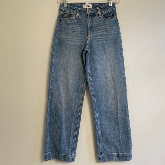 PAIGE Denim - Paige Nellie High-Rise Culotte Jeans in Starstruck Wash, Size 24 / 0
